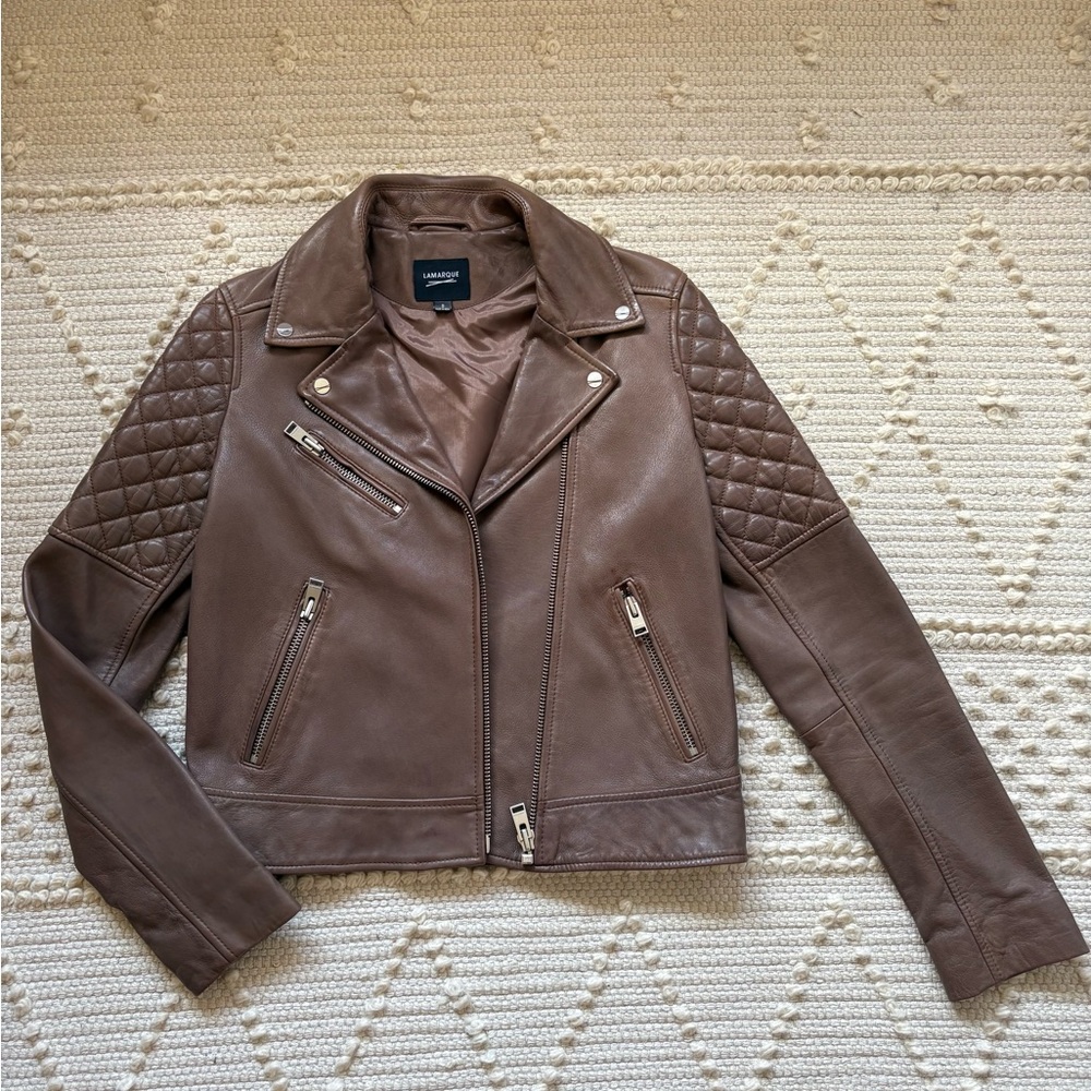 Lamarque lamb leather jacket size S